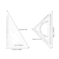 thumbnail image 2 of RENACLIPY 2Ud De Triangulares Multifuncionales Para Dibujo Ingeniería Y Geometría, 2 of 8