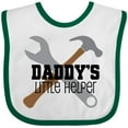 thumbnail image 3 of Inktastic Daddy's Little Helper Tool Set Boys Baby Bib, 3 of 4