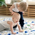 thumbnail image 5 of Premium Foam Baby Play Mat 50" x 50", Thick One-Piece Crawling Mat, Odorless Baby Mat Floor Mat, Non-Slip Cushioned Baby Playmat for Infants,Babies. Machine Washable for Easy Care- Animal World, 5 of 12
