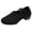 Black, variant on Women's Latin Dance Shoes Low Block Heel Non Slip Close Toe Beginner Ballroom Dance Practice Shoes with Elastic Ankle Strap