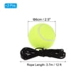 thumbnail image 2 of Uxcell Pelota de Tenis de Entrenamiento con Cuerda Herramienta de Entrenamiento de Tenis en Solitario, Amarillo 2Pcs, 2 of 6