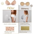 thumbnail image 4 of Jinsinto Adhesive Bra, Breathable Strapless Bra Adhesive Push Up Backless Bra E, 4 of 5