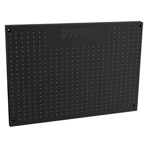 18-Gauge Steel Pegboard, 24 x 36 Inches, Black