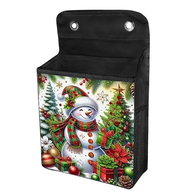 Art Organizer Box Almacenamiento Pintura Diamantes (muñeco Nieve Navidad A)