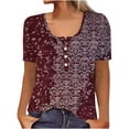 thumbnail image 1 of Birdeem Mode Femmes Été Manches Évasées Trois Quarts Dentelle Florale Blouse de Bureau, 1 of 5