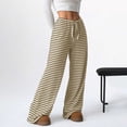 thumbnail image 3 of WILLBEST Pantalones Casuales de Lino Ajustados para Mujer, con Cintura Elástica y Cordón Ajustable para Mayor Comodidad y Estilo. Chica, 3 of 8