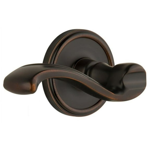 Grandeur Geoprt_Psg_238_Lh Georgetown Solid Brass Rose Left Handed Passage Lever Set -