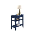 thumbnail image 3 of Convenience Concepts American Heritage 1 Drawer Chairside End Table with Shelves, Cobalt Blue, 3 of 9