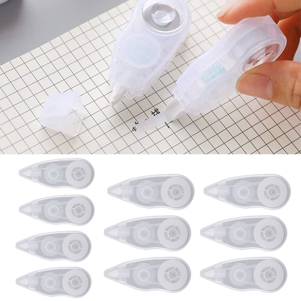TSV 10 Pack Correction Tape White Correct Tape Writing Correction
