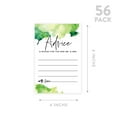 thumbnail image 5 of Koyal Wholesale Ombre Green Watercolor Wedding Advice & Well Wishes Guest Book Cards for Bride and Groom, 56 Pack, 5 of 5