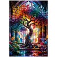 thumbnail image 1 of Rompecabezas de Madera Artinhand de 300 Piezas – Árbol de Vidriera, 1 of 7