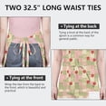 thumbnail image 6 of Pioneer Flower Floral Print Pattern Apron for Women and Men, Cotton Linen Waterproof with Pockets, Adjustable, 33x27 Inch for Kitchen, Gardening, BBQ, Salon, 6 of 6