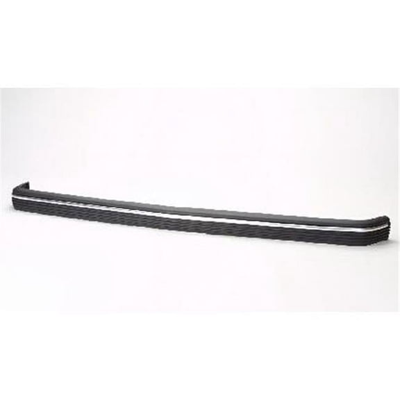 Front Impact Strip for 1991-1993 Chevy S10 Pickup, Black & Chrome