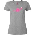 thumbnail image 3 of Inktastic Pink Dinosaur Women's T-Shirt, 3 of 5