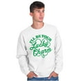 thumbnail image 5 of I'll Be Your Lucky Charm Clover Sweatshirt for Men or Women Brisco Brands S, 5 of 6
