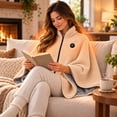 thumbnail image 4 of Heated Shawl Wraps for Women Portable 3 Heat Settings USB Heating Shawl Wrap for Office Working, Trip, Outdoor Camping (Christmas gift box set), 4 of 4