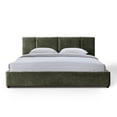 thumbnail image 6 of Omax Decor Venice Upholstered Platform King Bed in Moss Green Fabric, 6 of 9