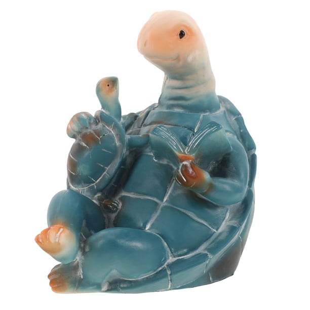 Estatua de tortuga decorativa para salpicadero de tortuga, divertida decoración para pecera, figura de tortuga de yoga de resina, figura de tortuga de yoga para decoración