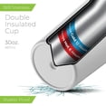 thumbnail image 3 of Vaso térmico SIPX de 887 ml de acero inoxidable blanco, 3 of 7