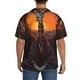 thumbnail image 3 of Balery Tree Hollow Meditating Giraffe Camisa Casual de Manga Corta con Botones para Hombre, Texturizada, Estilo Cubano, para Playa, Verano-XX-Large, 3 of 5