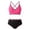 czb# Hot Pink96, variant on Huowey Girls Bikini Swimsuits 2 Piece Bikini Sets Cross Strap Ruched Floral Print Hollow Out Tops Solid Color High Waist Bottomd Sport Soft Swimwear Trendy Bathing Suit,Sky Blue,11-12 Years