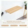 thumbnail image 5 of TesNus Wall Mounted Folding Table 31.4”L x 15.7”W, Laundry Folding Table with Collapsible Shelf Brackets, Floating Desk for Small Spaces/Home Office/Home Bar/Kitchen & Dining Room, 5 of 8