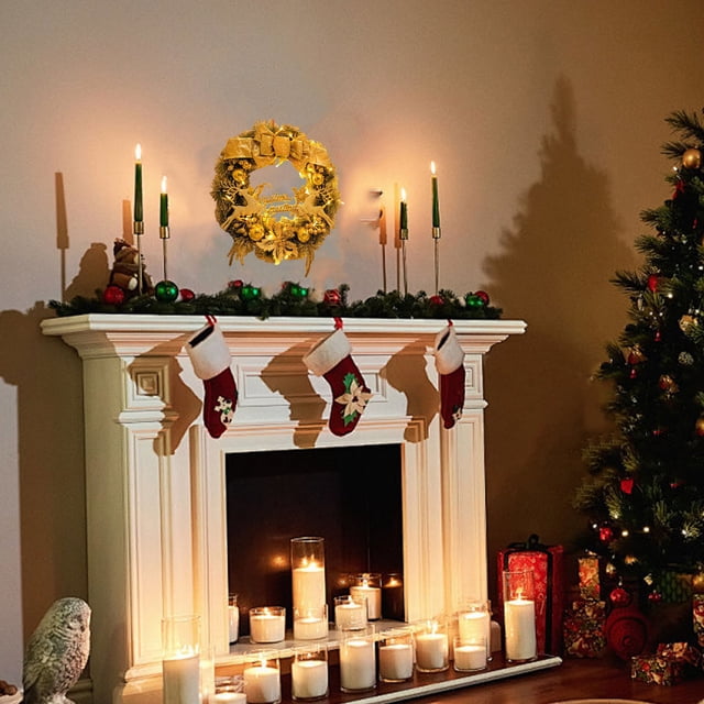 LSLJS Christmas Wreath Christmas Decorations Wreath Pendant Rattan Door Hanging Store Scene Layout Dress Up Christmas Decorations Supplies Christmas Decorations