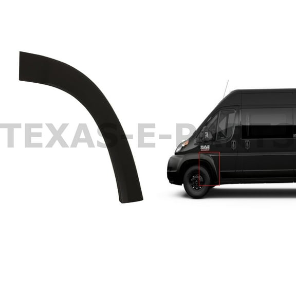 2019 2020 2021 2022 Compatible with Ram Promaster 1500 2500 3500 Front Door Flare Molding Trim Black L LH Left Driver Side