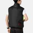 thumbnail image 4 of Naiovety Seco y protegido en cualquier clima con la innovadora chaqueta con aire acondicionado Fan Vest Escalada negro XL, 4 of 6