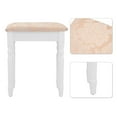 thumbnail image 4 of Topbuy Tri Folding Vanity Mirror Makeup Table Set w/4 Drawers & Stool White, 4 of 5