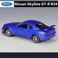 thumbnail image 4 of Welly 1/36 Nissan GT-R R34 Skyline Alloy Sports Car Model Diecast Simulation Metal Racing Car Vehicles Model Childrens Toys Gift, 4 of 4