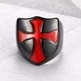 thumbnail image 6 of K-KED European and American Personality Irregular Cross Rings Sizes 7-15-8-Silver, 6 of 9