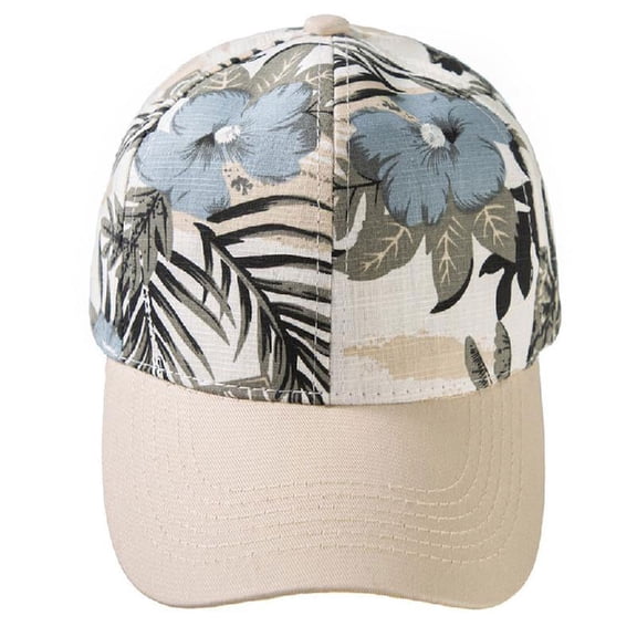 ZOYONE Unisex Summer Bohemian Baseball Cap Tropical Leaves Floral Print Adjustable Hat