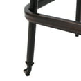 thumbnail image 6 of GDF Studio Dunlap Outdoor Cast Aluminum 30 Inch Swivel Barstools, Set of 2, Shiny Copper, 6 of 11