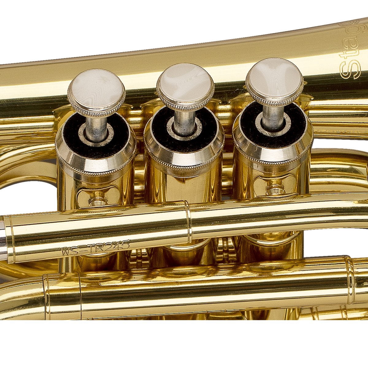 Stagg Bb Brass Pocket Trumpet w/ Gig Bag - WS-TR245S