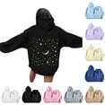 thumbnail image 5 of Dvprdro Women's Trendy Floral Printed Sweatshirts Casual Fashion Long Sleeve Oversized Hooded Sweatshirt Lightweight Comfortable Hoodie Blouse Tops Khaki XL, 5 of 5