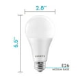 thumbnail image 4 of Luxrite A21 Dimmable LED Light Bulbs 22W 150 Watt Equivalent 2700K Warm White, 2550 Lumens, E26, 6-Pack, 4 of 7