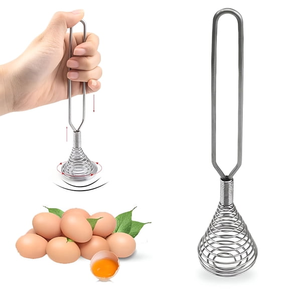 ACDANC Spring Coil Whisk,Wire Whip Cream Egg Beater,Gravy Mixer Kitchen Cooking Tool