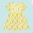 thumbnail image 2 of SROBPTY Teen Girls Dresses Print Short Sleeve Crew Neck A Line Mid-Length Sundress, 2 of 4