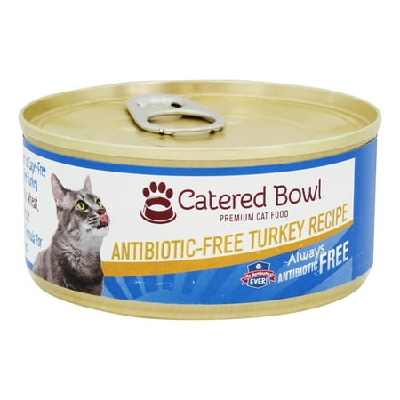 Catered Bowl - Antibiotic Free Premium Cat Food Turkey Recipe - 5.5