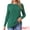 Green, variant on Women's Crewneck Ribbed Knit Pullover Long Sleeve Sweater M Grey