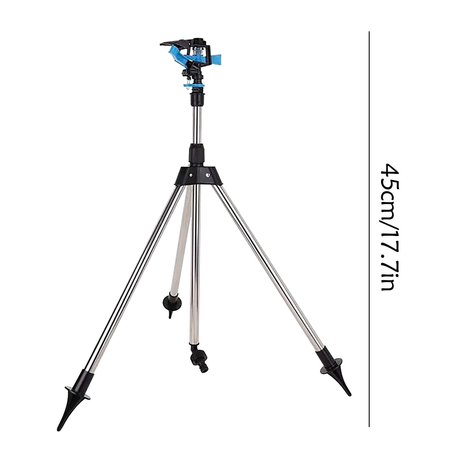 Rotating Tripod Sprinkler,360° Degree Automatic Rotating Irrigation Stand,Automatic Rotating Watering System,Telescoping Tripod Sprinkler for Large Area,Yard,Garden,Lawn