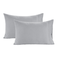 thumbnail image 2 of Casa Platino 100% Long Staple Cotton Standard Size Pillow Case with Envelope Closure, Set of 2 - Silver, 2 of 5