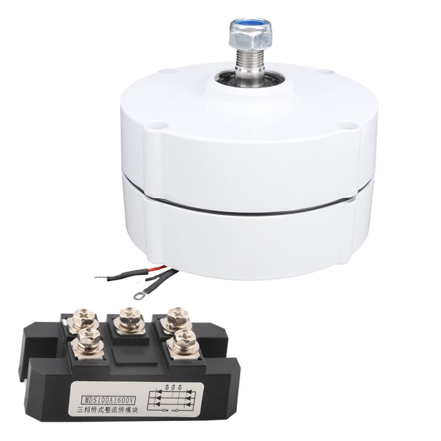 Wind Power Generator, 3-Phase Durable Permanent Magnet Generator, 100W NE-100 Industry Low Loss For 750Rpm 50Hz Generator + Rectifier