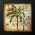 thumbnail image 2 of Tre Sorelle Studios 15x15 Black Modern Framed Museum Art Print Titled - Antique Nautical Palms II, 2 of 5