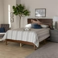 thumbnail image 6 of Baxton Studio Anthony Walnut Finished Wood Queen Size Panel Bed, 6 of 10