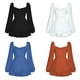 thumbnail image 4 of Otoño europeo y americano Venta caliente Color sólido Moda Sexy Mujer Cuello lateral Manga larga Correa Mono Linterna Manga Volantes Pantalones, 4 of 5