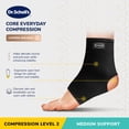 thumbnail image 2 of Dr. Scholl’s Compression Ankle Support, Breathable Fabric, Open-Heel Design for Workouts & Sports, Size L/XL, 2 of 6