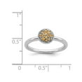 thumbnail image 4 of 1/5 Carat (ctw) Natural Citrine Cluster Ring in Sterling Silver, 4 of 5