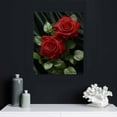 thumbnail image 4 of Nawypu Vintage Black Art Painting Red Rose Wall Art Paintings Modern Abstract Wall Art Decor Flower Art Paint for Bedroom Living Room Home Decor Valentines Gift, 4 of 4